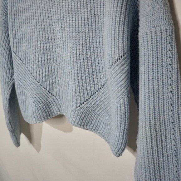 Maje Wool Blend Blue Crop Sweater Size FR 1 (Small) - Picture 11 of 15